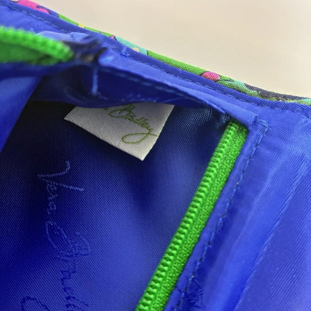 Vera Bradley All Wrapped Up Jewelry Roll Travel Case Emerald Paisley Green
